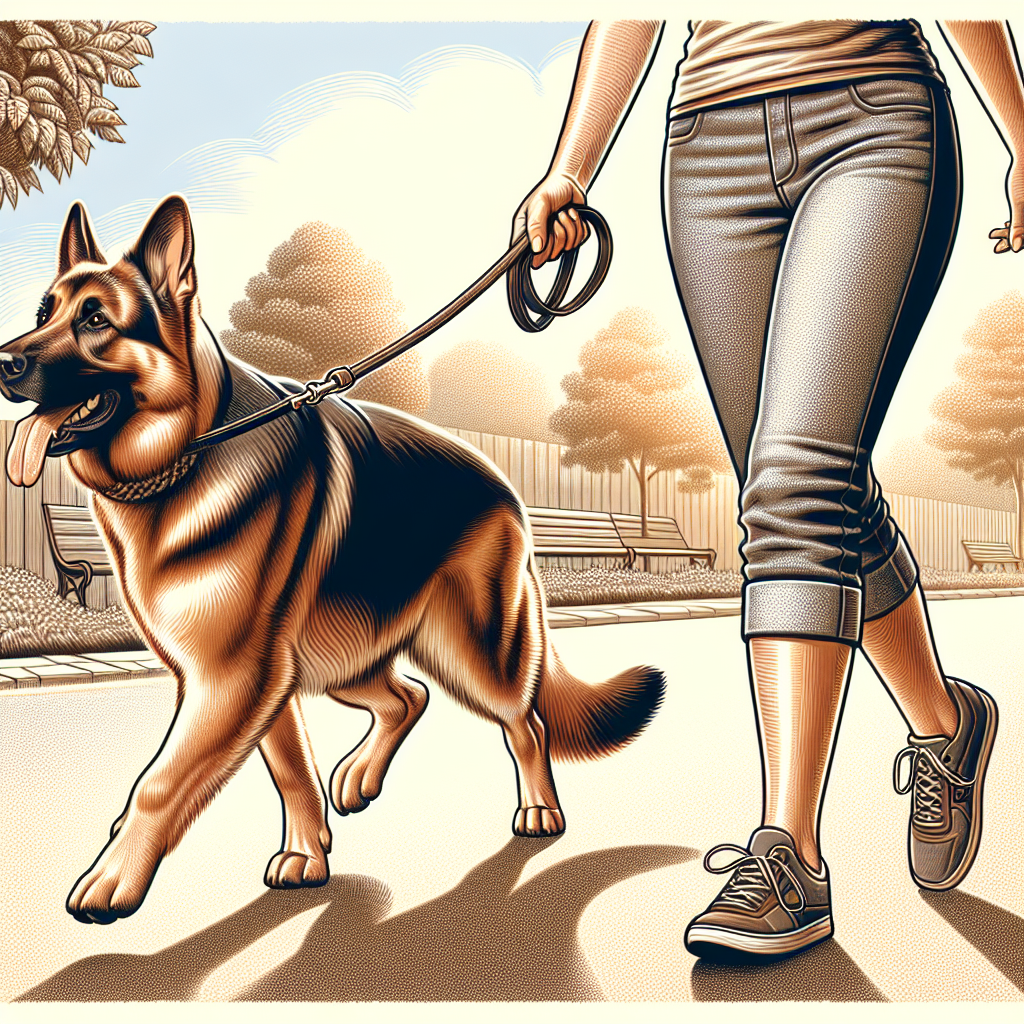 How Can I Train My German Shepherd To Walk On A Leash Without Pulling?