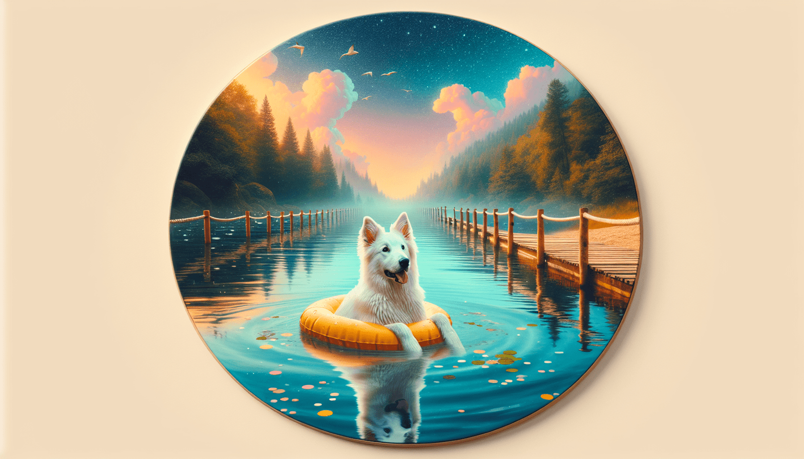 What Are The Ideal Conditions For Introducing A White Swiss Shepherd To Swimming?